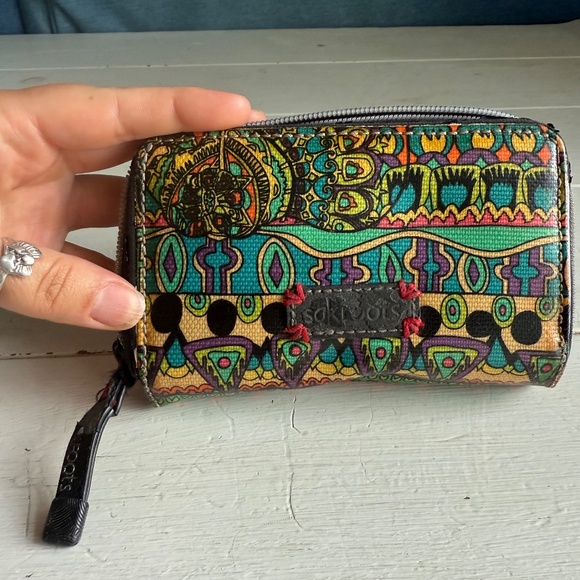 Sakroots Wallet Multicolor Elephants - Picture 2 of 8